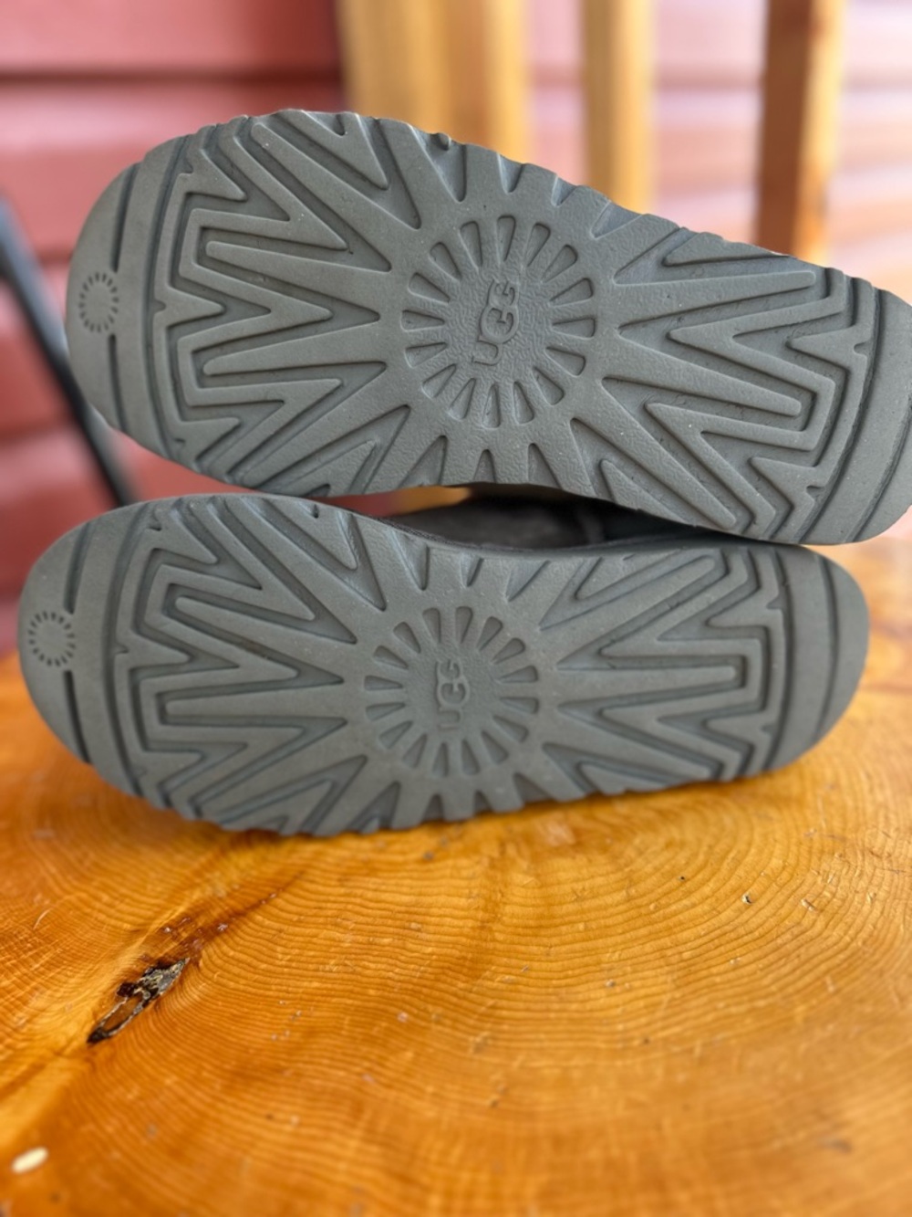 UGG Gray Shearling Booties - Picture 7 of 9